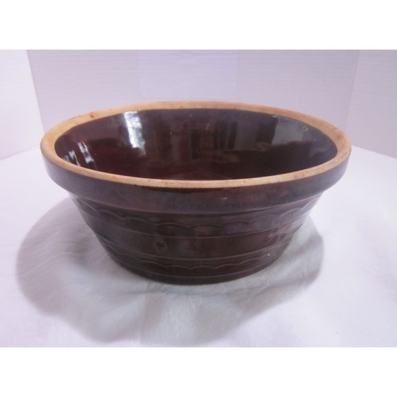 Mar Crest oven proof Stoneware Dutch Oven 9.5" Warm Colorado Daisy Dot USA Vintg - Picture 1 of 4